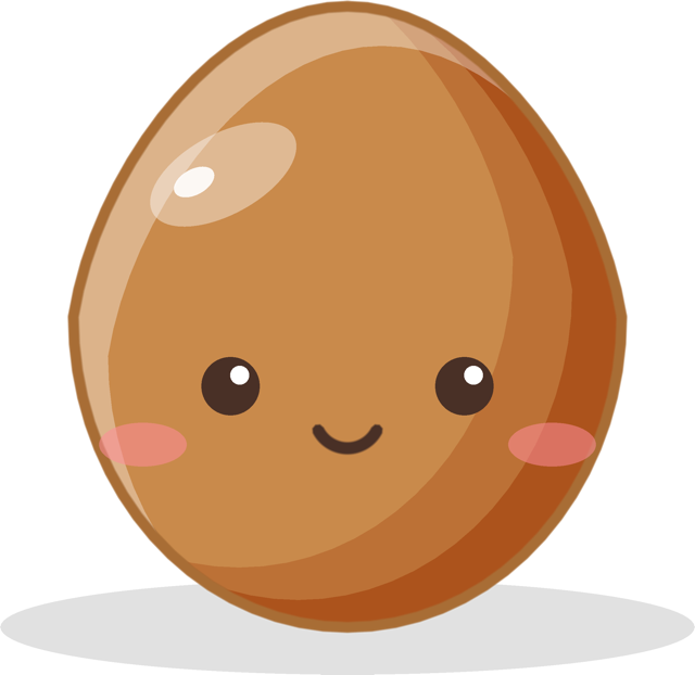 Ajitama from Squishu, smiling