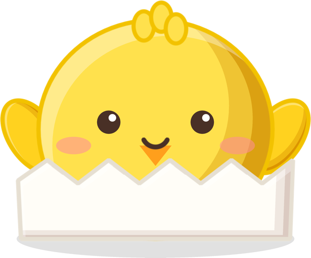 Poussin de Squishu, souriant