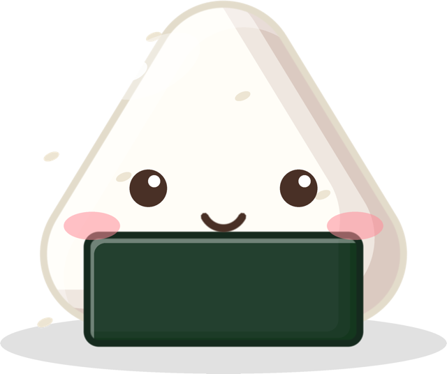 Onigiri from Squishu, smiling