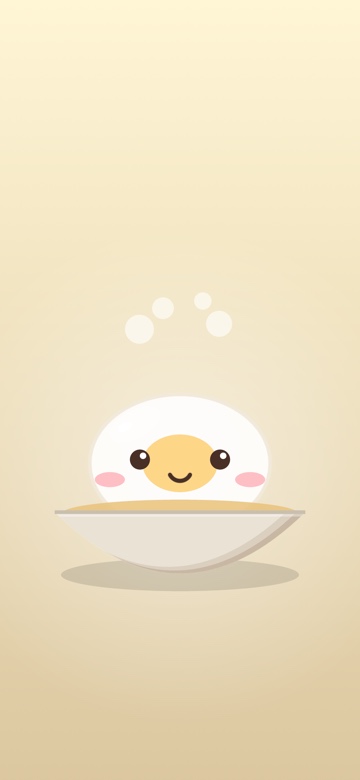 Handy-Hintergrundbild: Onsen-Tamago mit Lächeln